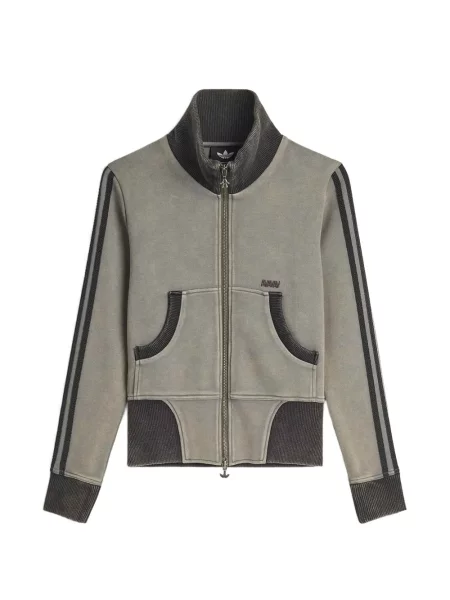 Decupat geacă bomber Adidas alergare gri
