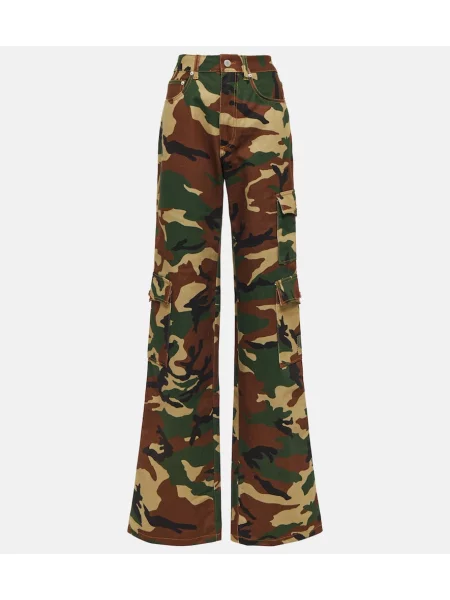 Spodnie cargo Alessandra Rich w kamuflażu