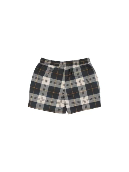 Barbour plavecké šortky pánske Staple Tartan Swim Short zelená