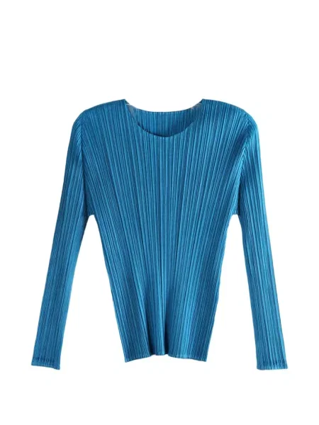 Plisirani dugo top Pleats Please Issey Miyake plava