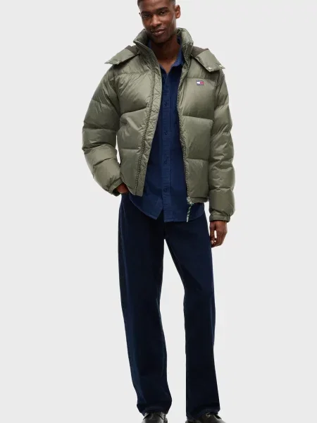 Джинсова куртка Tommy Jeans зелена