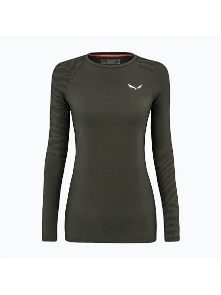 Tricou mânecă lungă Salewa kaki