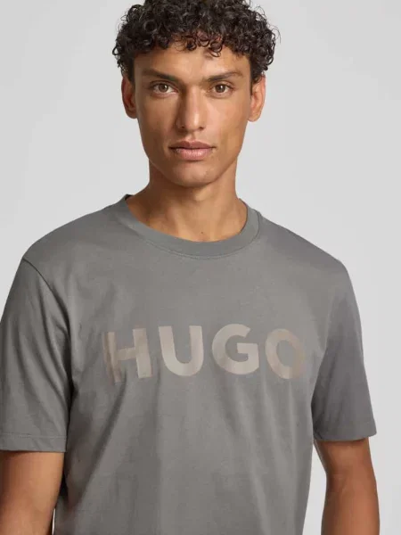 T-shirt o kroju relaxed fit z czystej bawełny model DULIVIO' Hugo