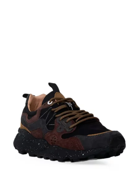 Sneakerși Flower Mountain cu model floral negru