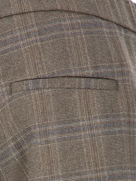 Pantaloni Peserico în carouri maro
