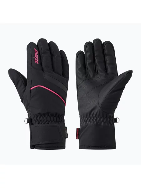 Mănuși de schi pentru femei Ziener Khania-Z PR Glove black/pink lily negru