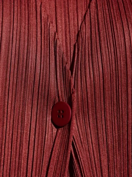 Плисирано палто Pleats Please Issey Miyake червено