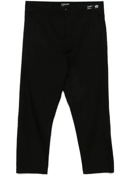 Pantaloni Izzue cu broderie negru