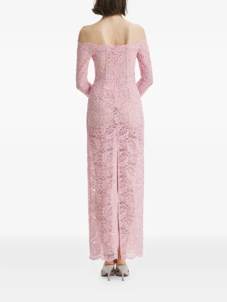 Rochie maxi 2310 Studio din dantelă de costum roz