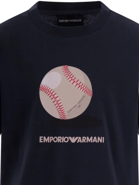 Koszulka dziecięca Emporio Armani niebieska