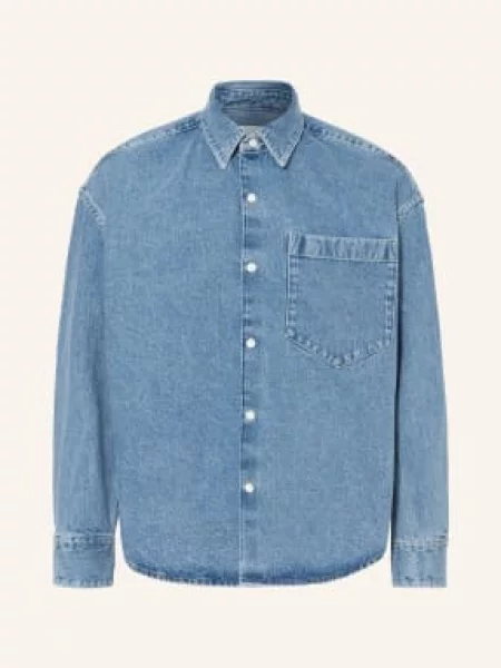 Studio Seidensticker Džínová Košile Studio Comfort Fit tmavě modrá