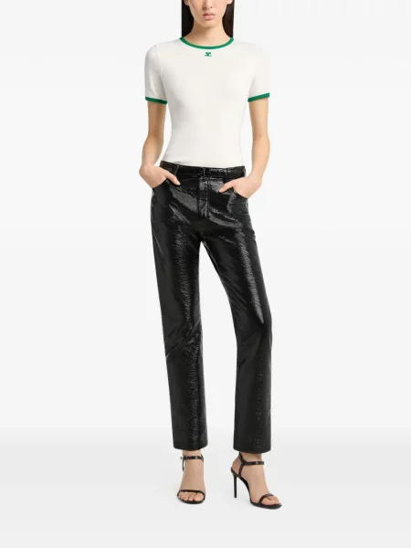 Tricou Courreges cu autograf alb