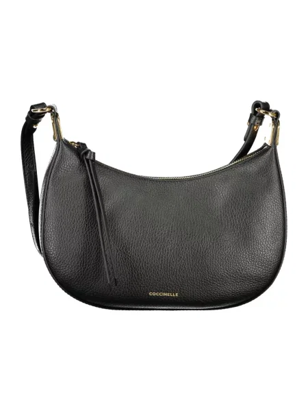 Torebka crossbody Coccinelle skórzana biznesowa czarna