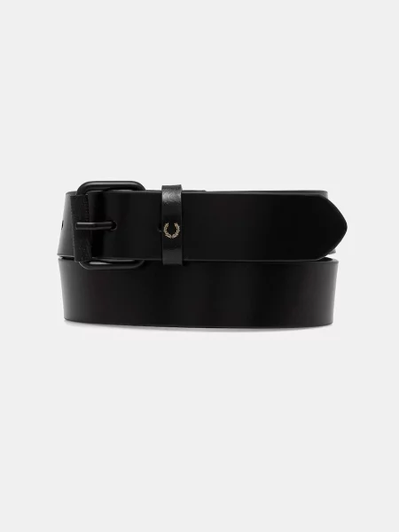 Fred Perry Kožni remen crna
