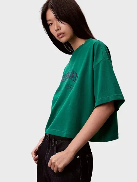 Футболка Calvin Klein Jeans зелена