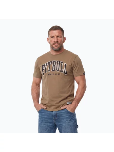 Tricou pentru bărbați Pitbull Norton brown maro