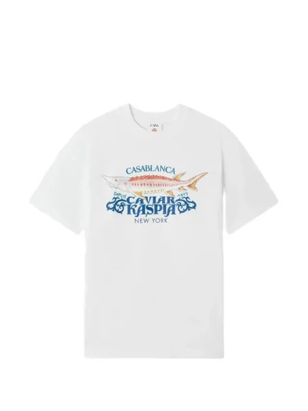 Tricou Casablanca cu imagine alb