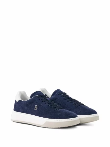 Sneakerși Bogner din piele de căprioară albastru
