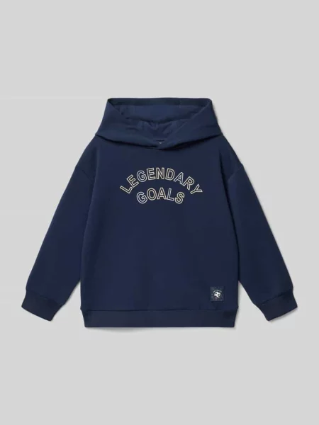 Bluza z kapturem z nadrukiem Mayoral granatowa