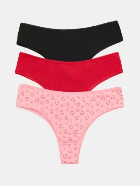 Трусики brazilian – набір з 3 штук різнобарвний