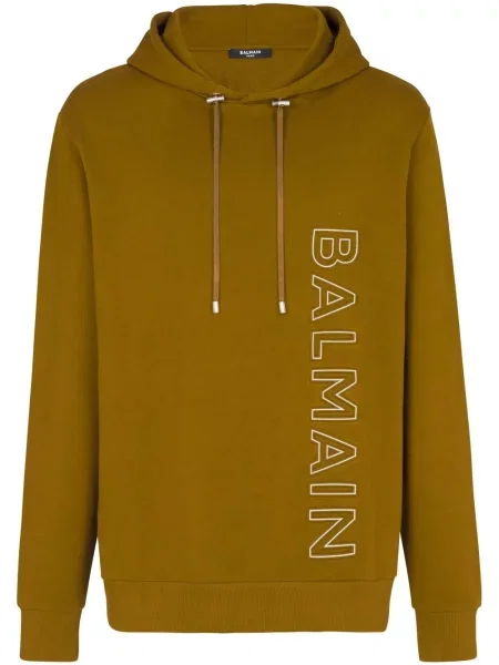 Mikina s kapucí Balmain zelená