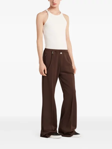 Pantaloni Courreges maro
