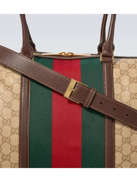 Geantă Gucci cu dungi bej