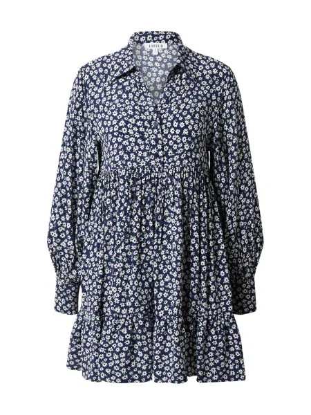 EDITED Rochie tip bluză Camella / albastru alb