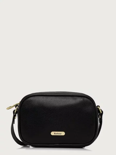 Barbour geantă crossbody pentru femei din piele negru