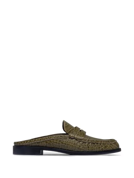 Papuci tip mules Bernardo verde