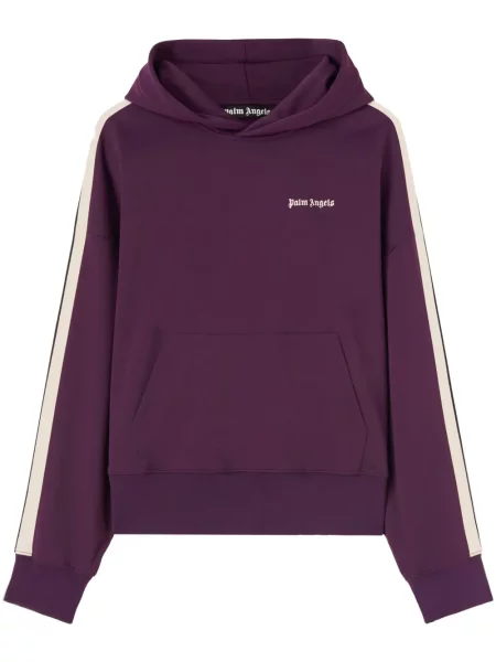 Hanorac cu glugă Palm Angels cu imagine violet