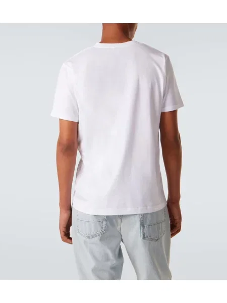 Tricou Sunspel din jerseu alb