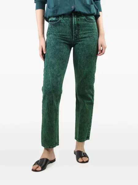 Blugi drepți Proenza Schouler verde