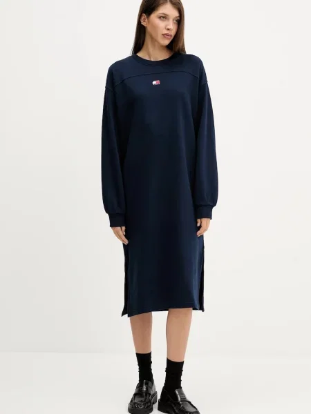 Tommy Jeans rochie din bleumarin mini oversize