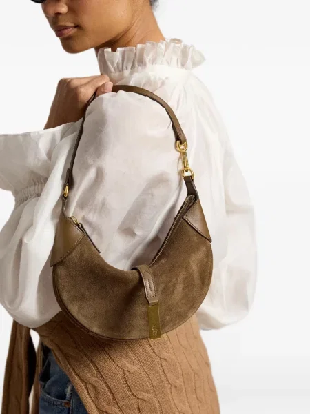 Καρό πουκάμισο Polo Ralph Lauren υφαίνω διαγωνίως με αυτόγραφο καφέ