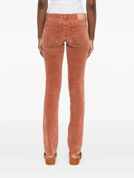Pantaloni Marant Etoile de catifea cord cu 5 buzunare portocaliu