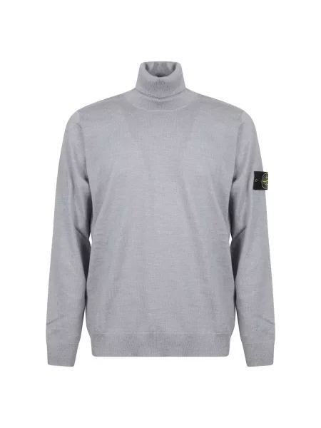 Sweter Stone Island z kamieniami szary