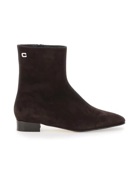 Buty do kostki Carel skórzane brązowe
