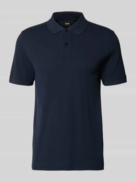 Koszulka polo o kroju regular fit z czystej bawełny model PALLAS' Hugo niebieska