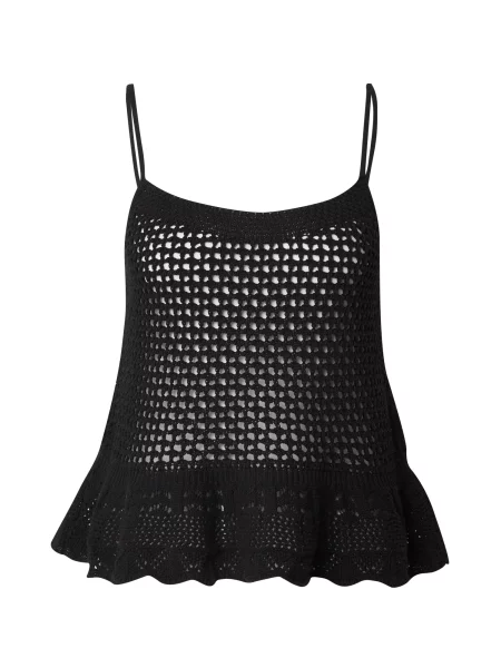 ONLY Top brodat negru