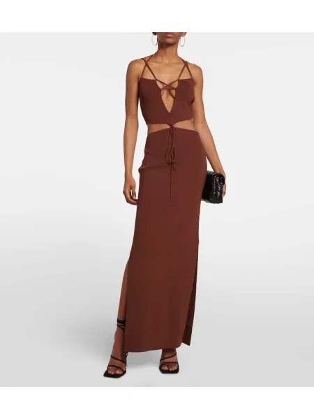 Rochie maxi Aya Muse de costum maro