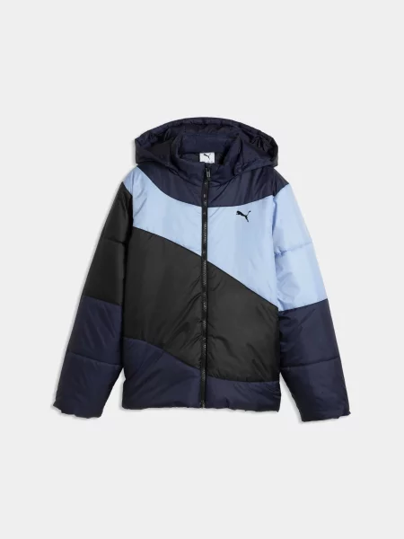 Дитяча Демісезонна куртка PUMA Padded Quilted Jacket комбінований верх синій