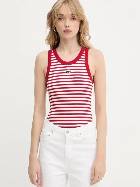 Топ Karl Lagerfeld червено