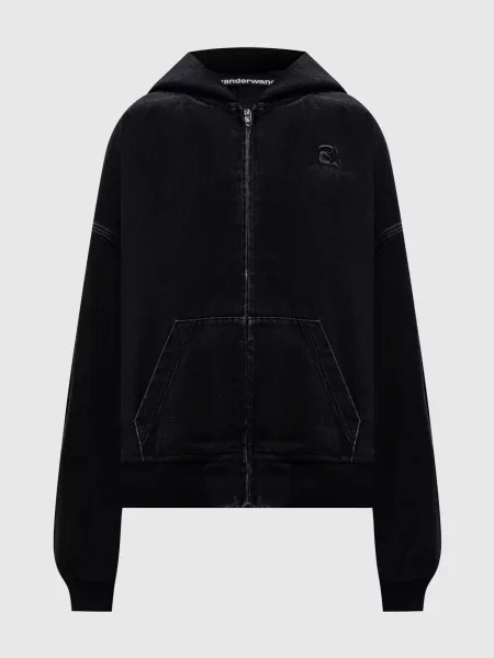 Джинсова спортивна куртка Alexander Wang чорна
