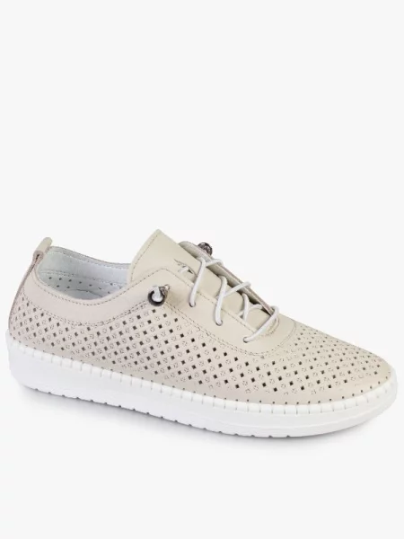 Кожаные мокасины Modamilano без шнуровки бежевые