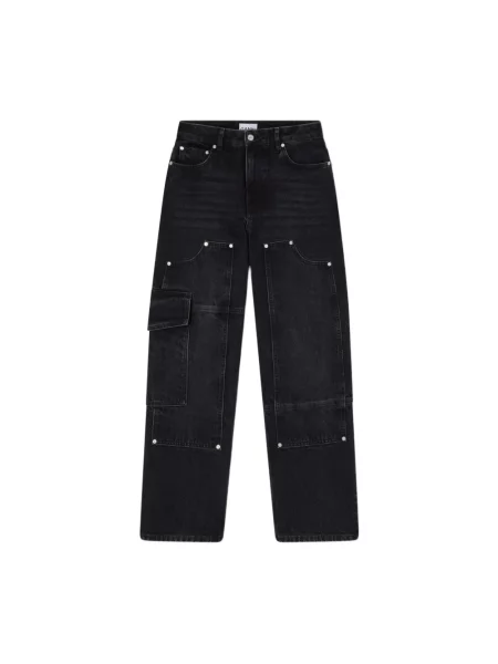 Jeansy Ganni czarne