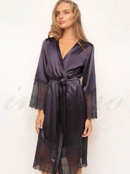 Халат синій