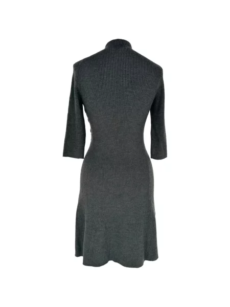 Rochie Maje cu șireturi tricotate gri