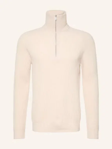 Profuomo Sweter Typu Troyer beige beżowy