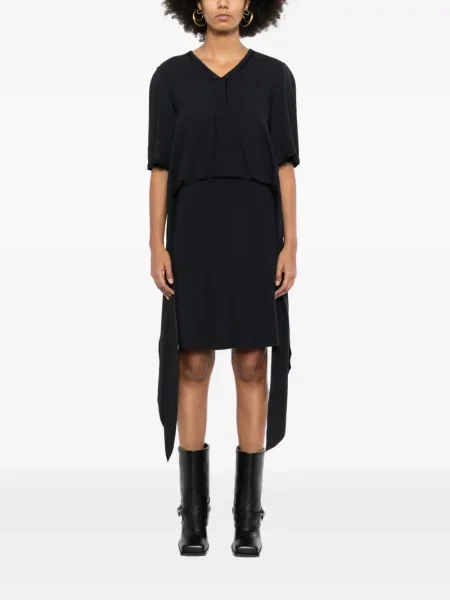 Rochie Balenciaga asimetrică negru